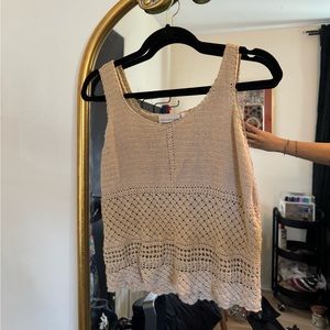 crochet beige tanktop 🤎